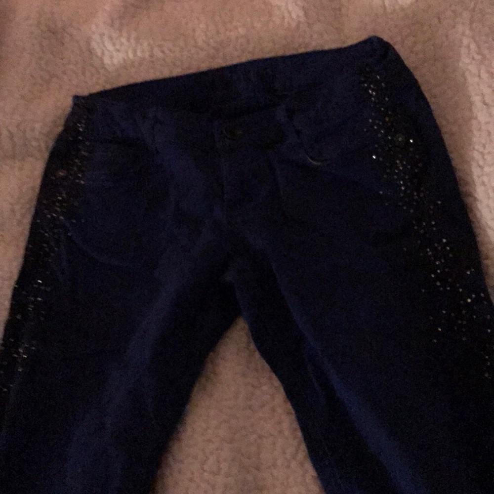 Dark Blue Jeans, Teen women, Truce, Rhinestones